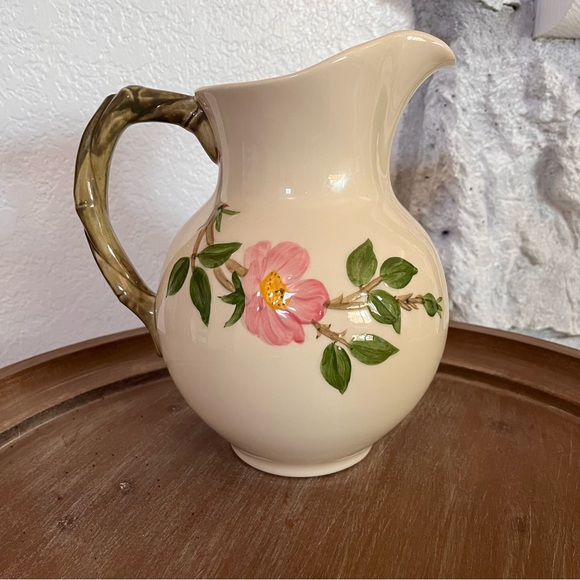 Vintage Franciscan ware Desert Rose Pitcher from original Los Feliz Location - Picture 3 of 8